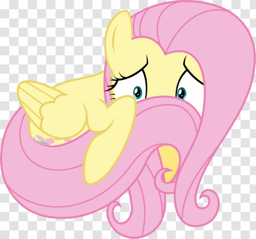 Fluttershy Pony Pinkie Pie Rarity Applejack - Silhouette - My Little Transparent PNG