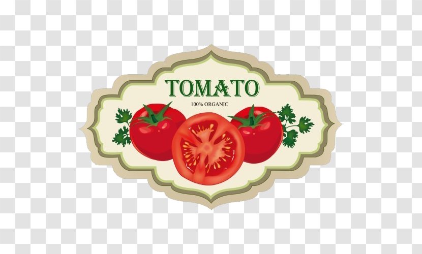 Hamburger Tomato Label Ketchup - Stock - Creative Design Transparent PNG