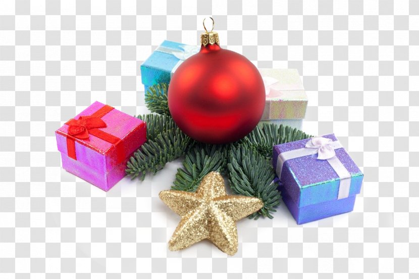 Christmas Ornament - Decoration - Balls And Gifts Transparent PNG
