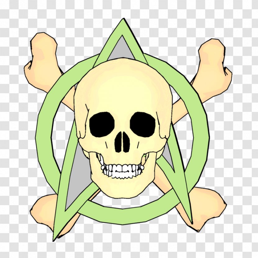 Bone Skull Cartoon Clip Art - Jolly Transparent PNG