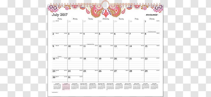 Calendar Month July Year June - 2018 Transparent PNG