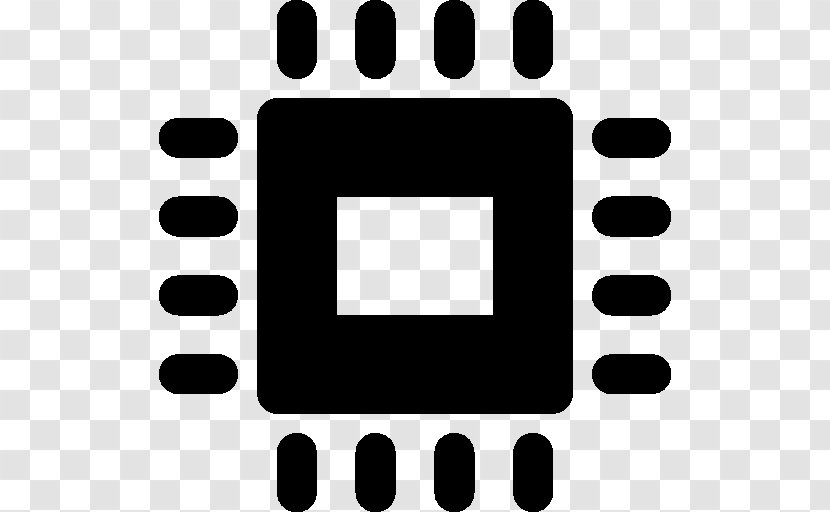 Electronics Integrated Circuits & Chips - Black And White - Hardware Logo Transparent PNG