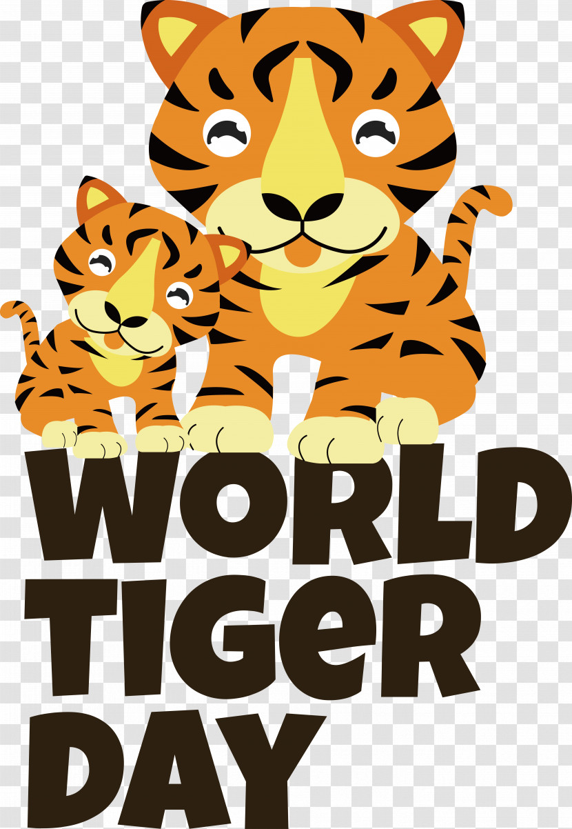 Tiger Cat Cartoon Small Logo Transparent PNG