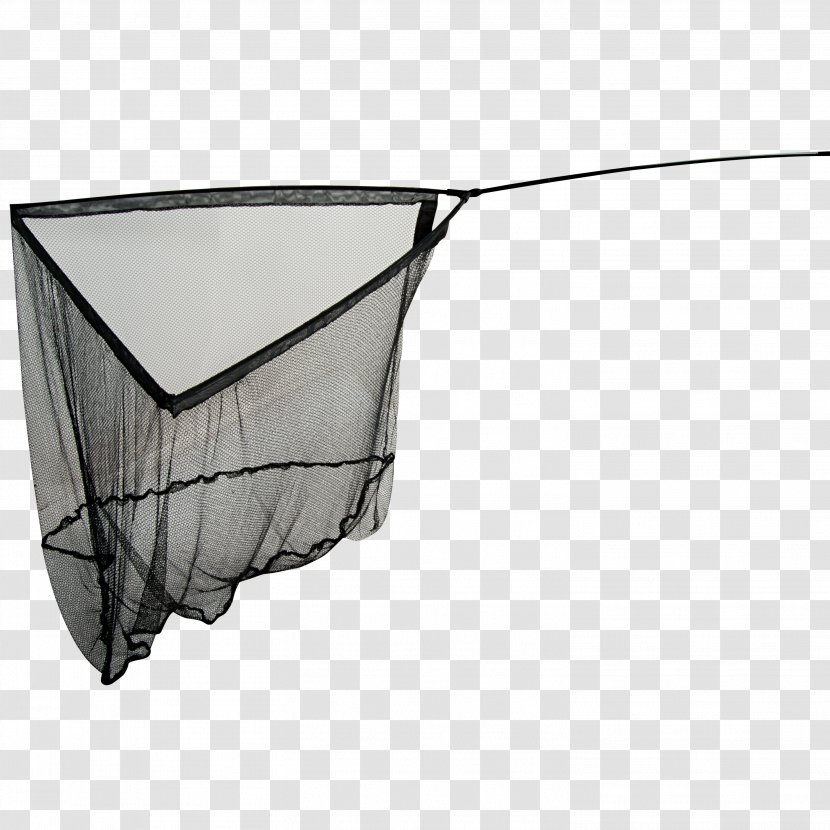 Hand Net Fishing Nets Подсачек Angling - Black And White Transparent PNG