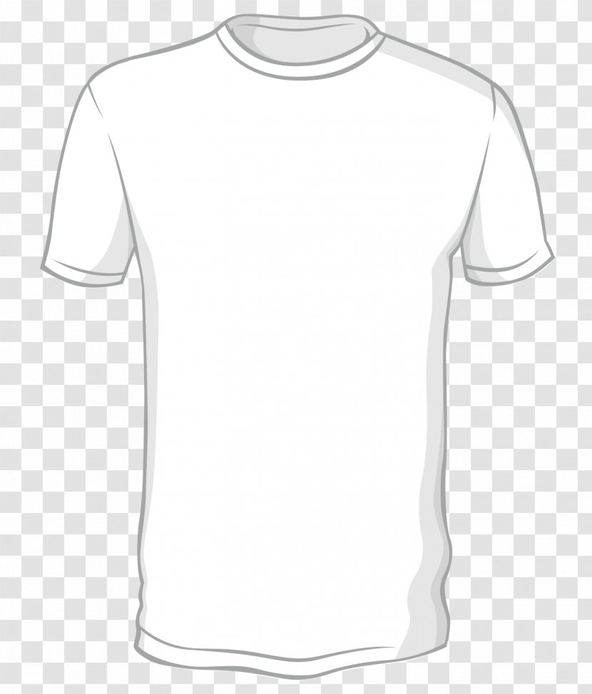 Long-sleeved T-shirt - Shirt - Hand-painted Pure White Vector Transparent PNG