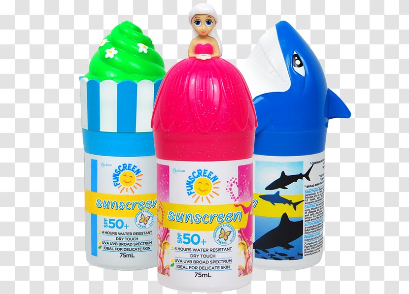Sunscreen Lip Balm Lotion Foundation Cosmetics - Plastic Bottle - Shark Week Cake Transparent PNG