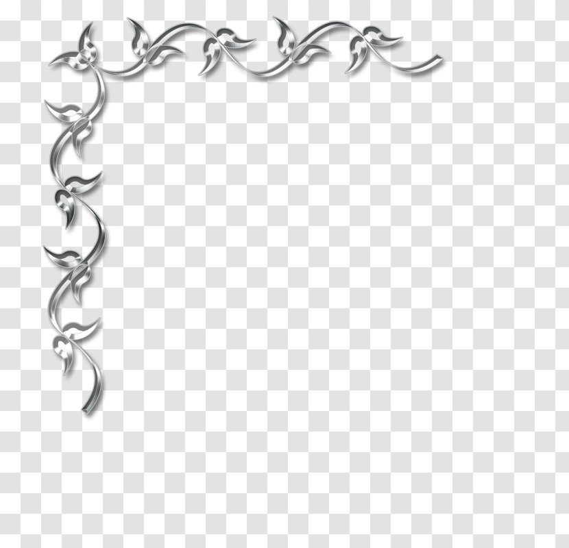 Photography Black & White Picture Frames Clip Art - Body Jewelry - Kenar Transparent PNG
