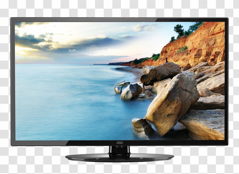 LED-backlit LCD AOC International Television Set 1080p - Led Tv Transparent PNG