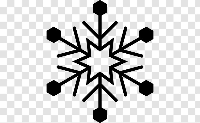 Snowflake Symbol - Monochrome Photography Transparent PNG