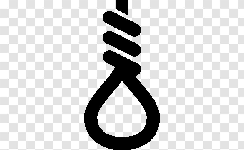 Suicide Hanging Clip Art - Black And White Transparent PNG