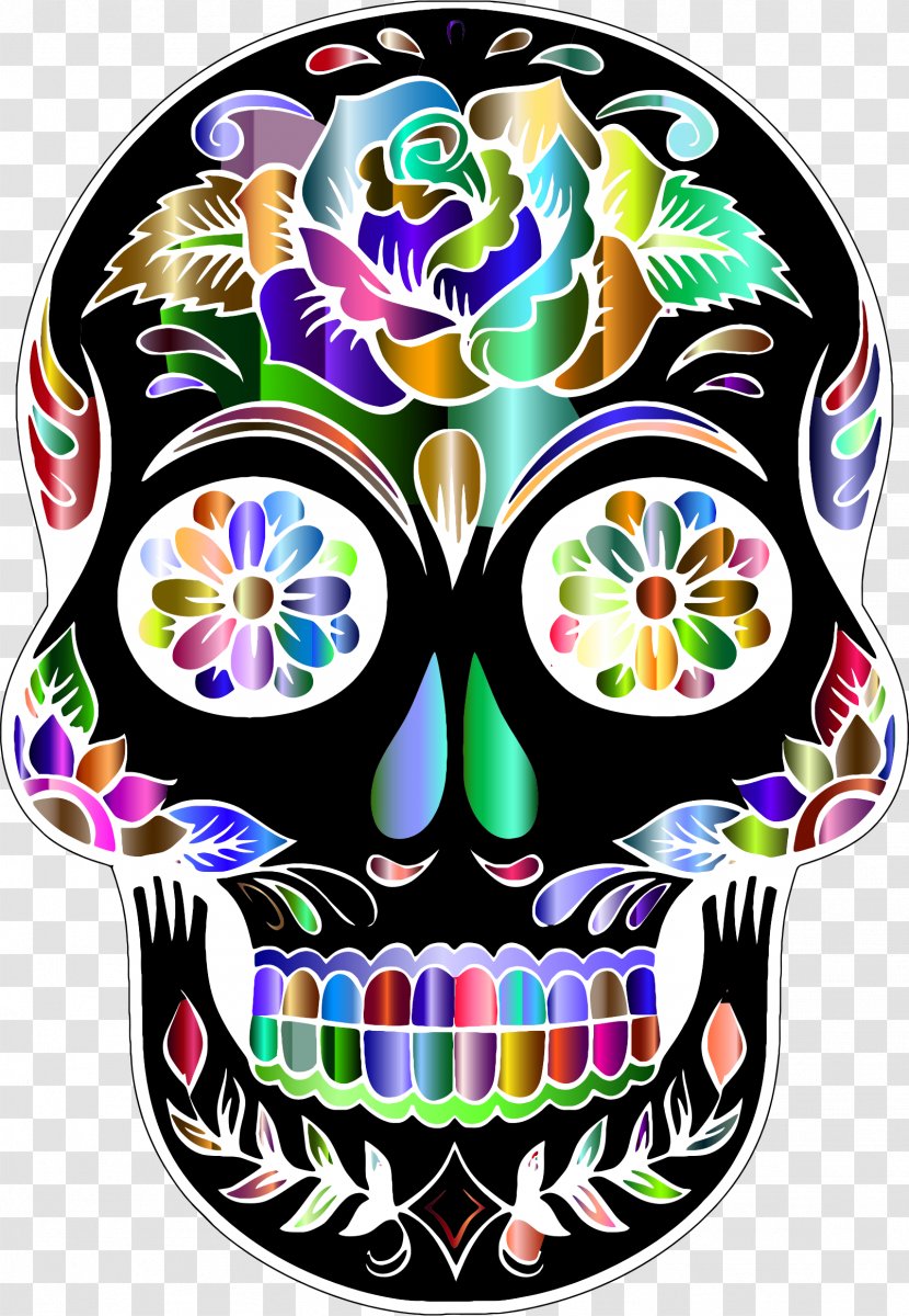 Calavera Skull Silhouette Clip Art - Royaltyfree - Skulls Transparent PNG