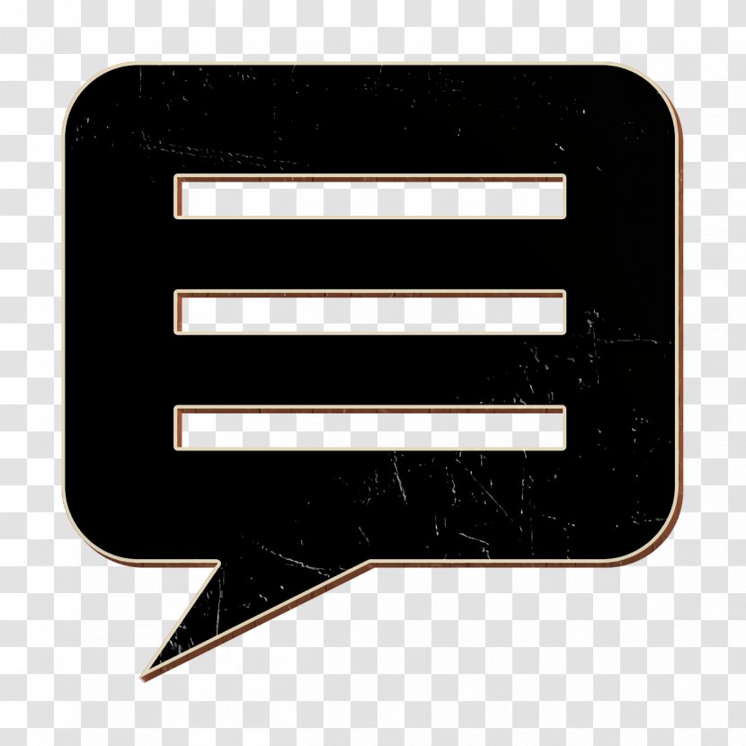 Chat Icon Conversation Message - Label Rectangle Transparent PNG
