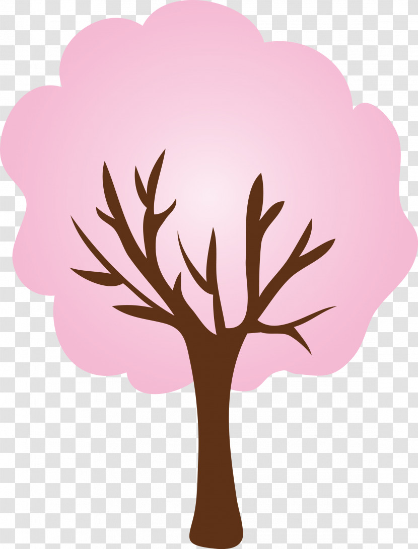 Leaf Pink Tree Plant Branch Transparent PNG