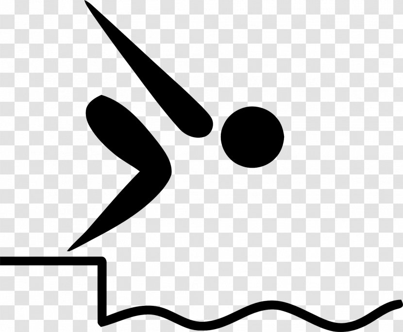 Swimming At The Summer Olympics Pictogram Clip Art - Wikimedia Commons - Diving Transparent PNG