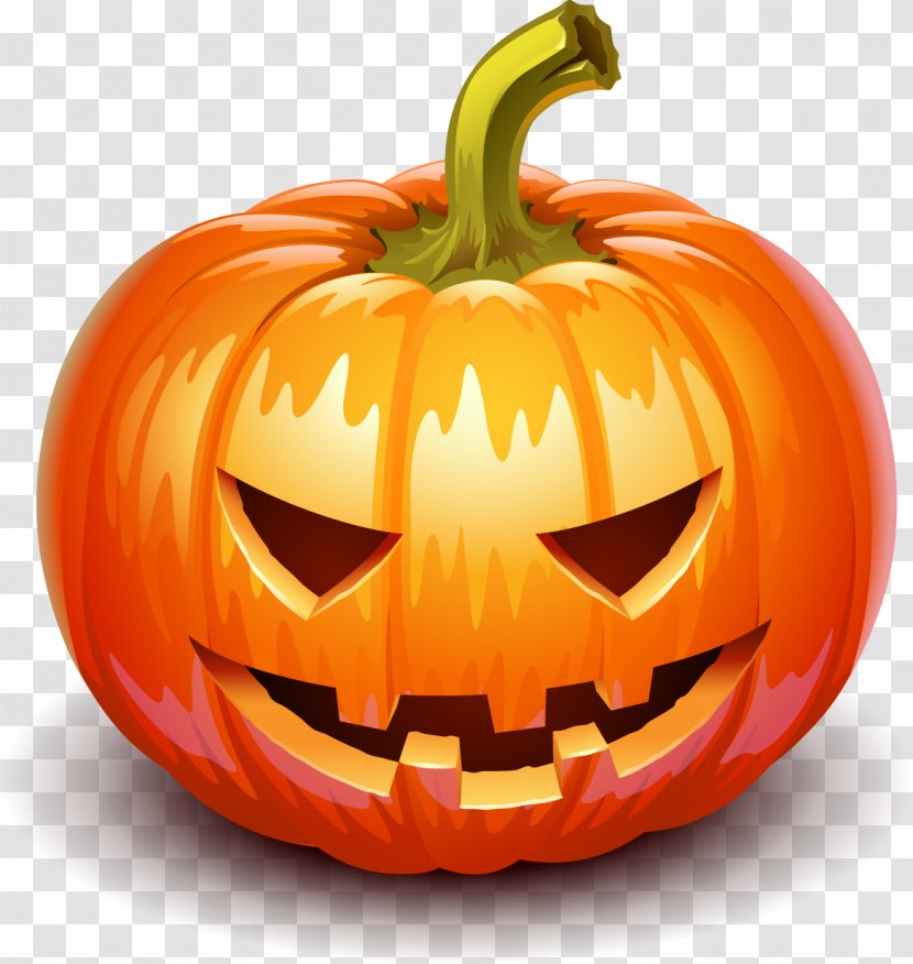 Pumpkin Pie Jack-o'-lantern Halloween Face - Produce - Head Vector Transparent PNG
