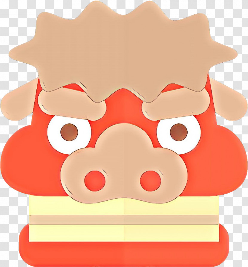 Red Cartoon Snout Transparent PNG