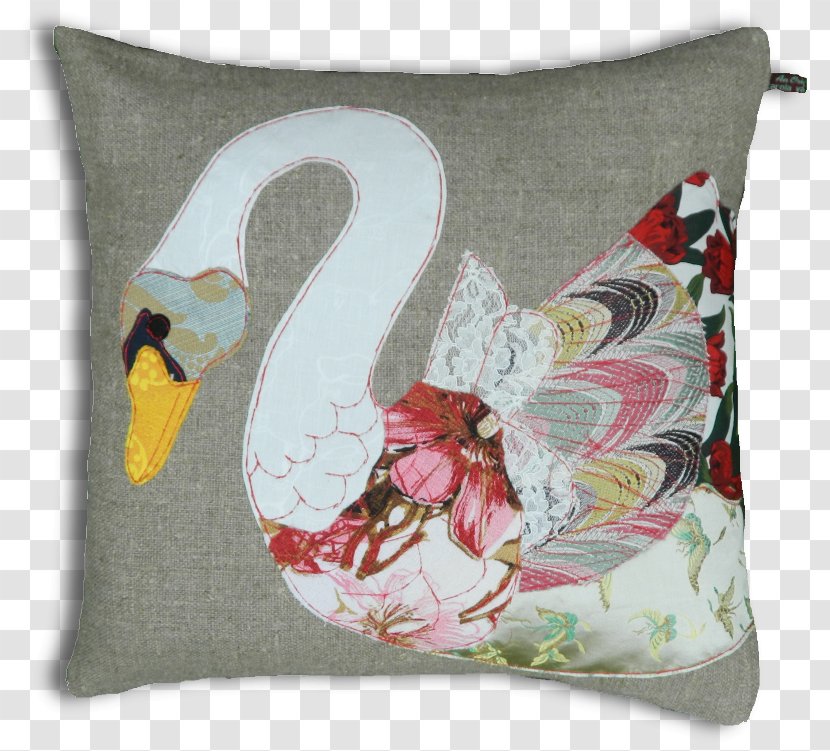 Cushion Textile Throw Pillows Upholstery Cygnini - White Swan Transparent PNG