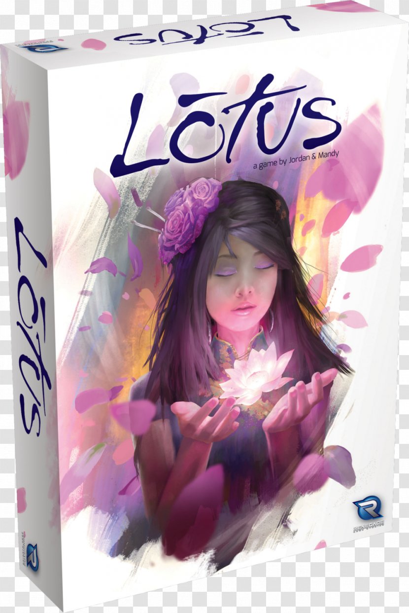 2016 Gen Con Board Game Lotus Card - Purple Transparent PNG