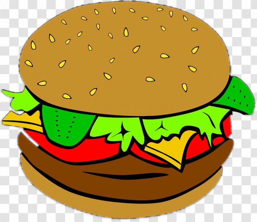 Hamburger Breakfast Junk Food Clip Art - Heart - Eatery Transparent PNG
