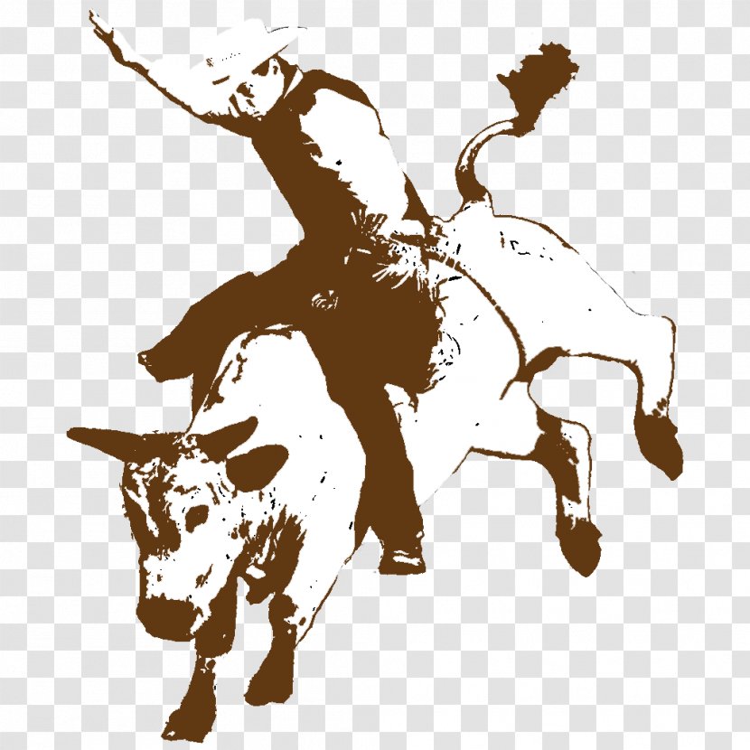 Rodeo Cowboy Bucking Bull Riding - Horse Like Mammal - RODEO Transparent PNG
