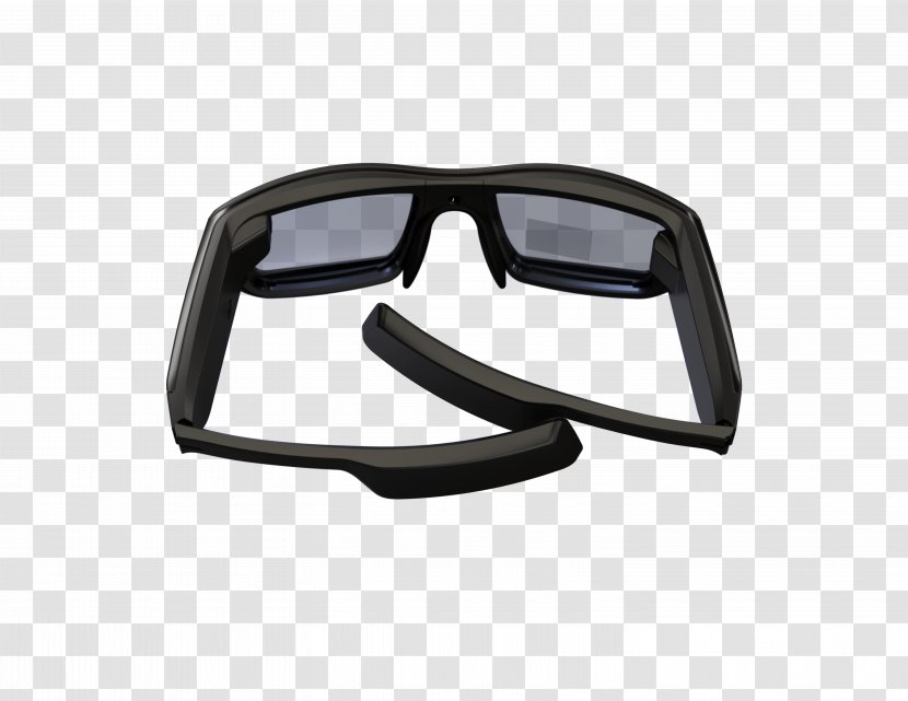 VUZIX スマートグラス M300 Smart Glasses Vuzix M100 (Grey) 412t00011 Iwear Video Headphones Smartglasses - Grey - A Transparent PNG