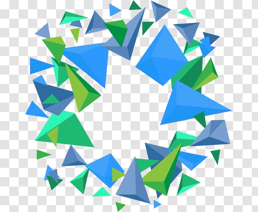 Solid Geometry Triangle Point Area - Paper Transparent PNG
