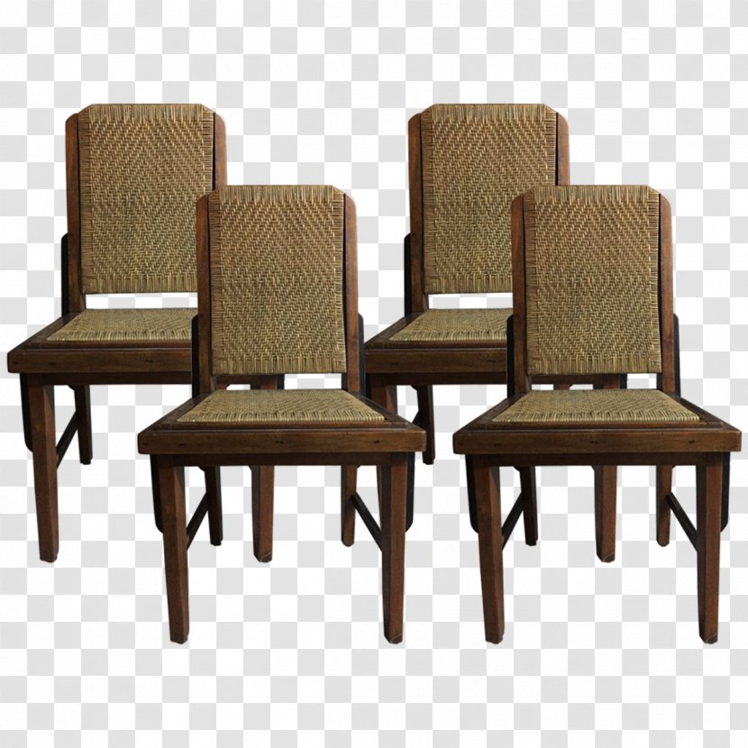 Table Chair Hardwood Plywood - Wicker Transparent PNG