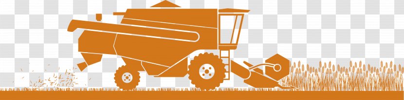 Agricultural Machinery Agriculture Euclidean Vector Illustration - Orange - Tillage Equipment Tools Silhouettes Transparent PNG