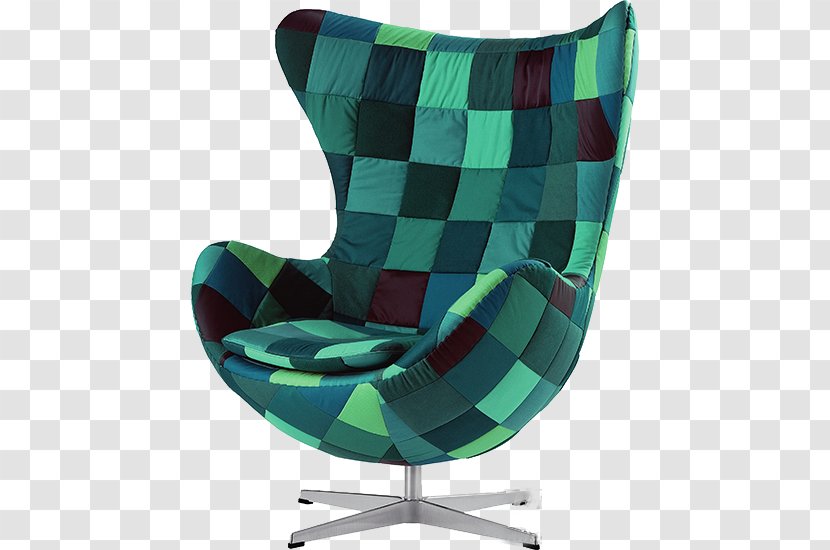 Egg Wing Chair Bergxe8re - Swan - Modern Green Gradient Color Armchair Transparent PNG
