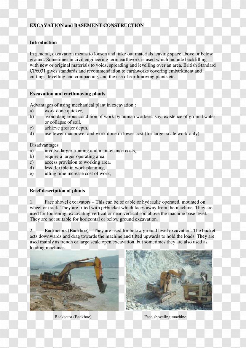Architectural Engineering Heavy Machinery Earthworks Service - Slideshare - Com Transparent PNG