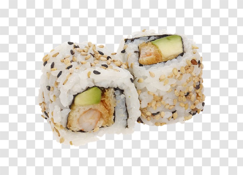 California Roll Japanese Cuisine Sushi Makizushi Gimbap - Comfort Food Transparent PNG