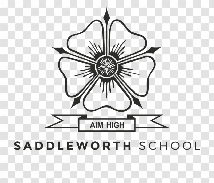 Saddleworth School Logo Font - Monochrome Photography - Alternative Transparent PNG