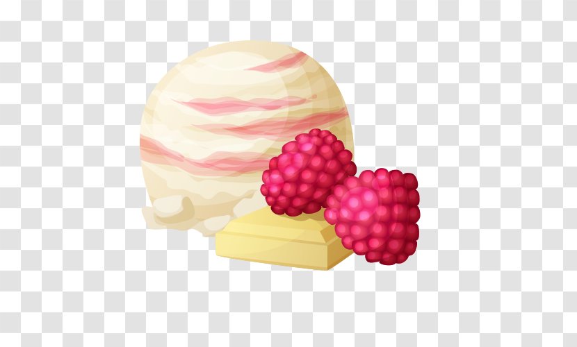 Ice Cream Raspberry Aedmaasikas - Petal Transparent PNG