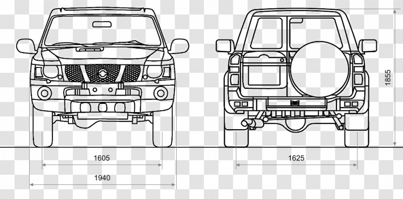 Technical Drawing Car Door Automobilio Kėbulas - Handle Transparent PNG