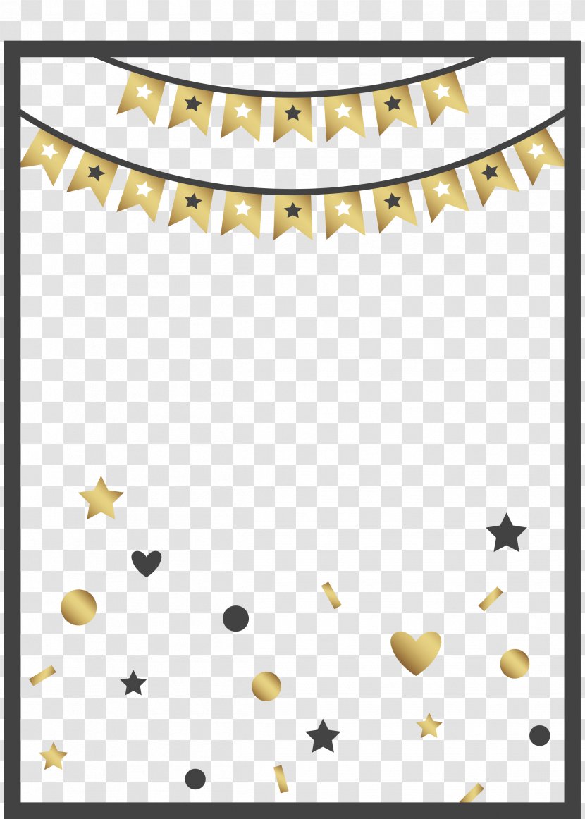 Birthday Party Anniversary Poster Pattern - Stars, Bunting, Posters Transparent PNG