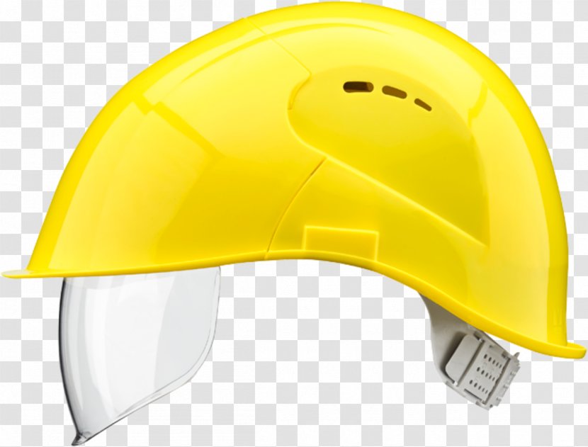 Bicycle Helmets Hard Hats Visor Yellow - Motorcycle Transparent PNG