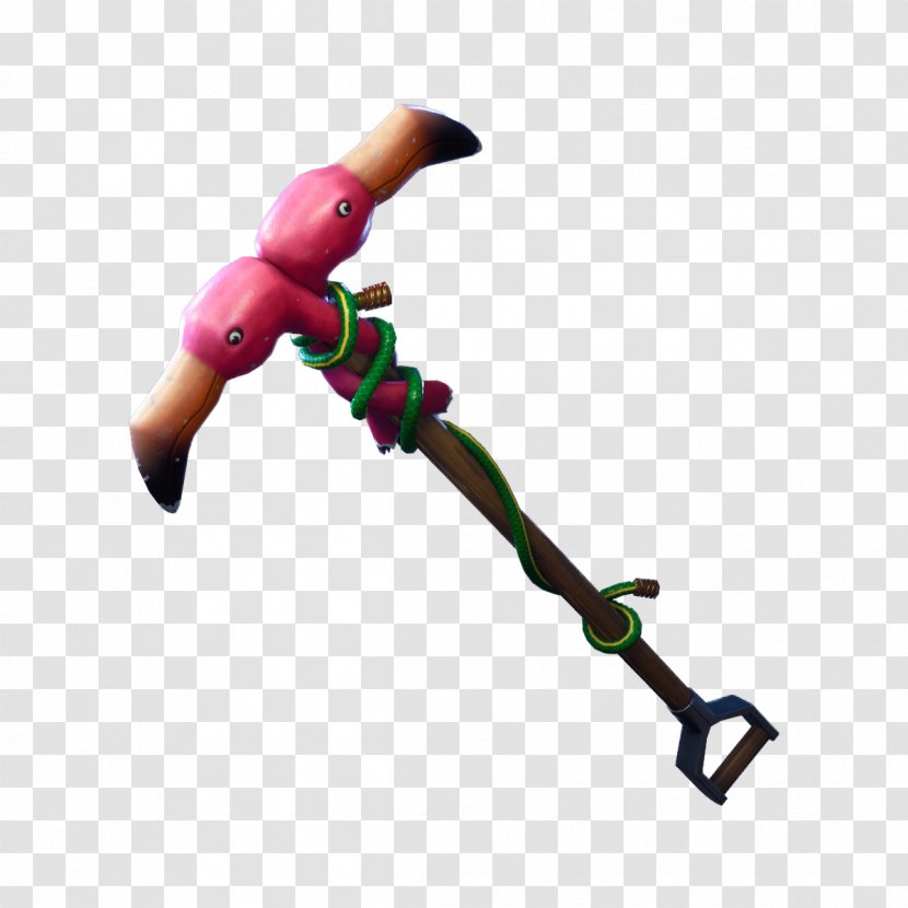 Fortnite Battle Royale Pickaxe Game Epic Games - Freetoplay - Pink Flamingo Transparent PNG