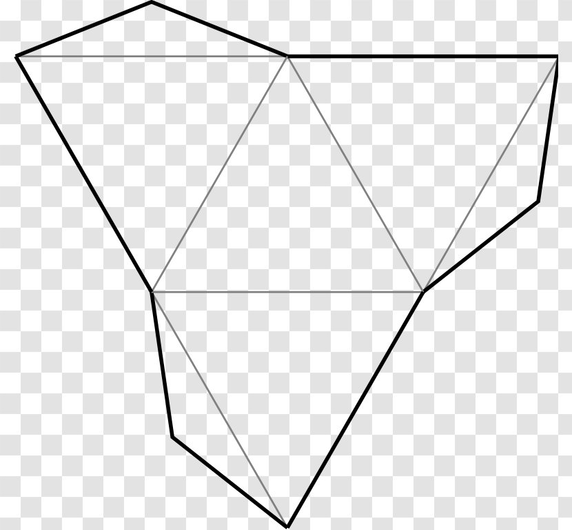 Triangle Net Polyhedron Tetrahedron Polygon Transparent PNG