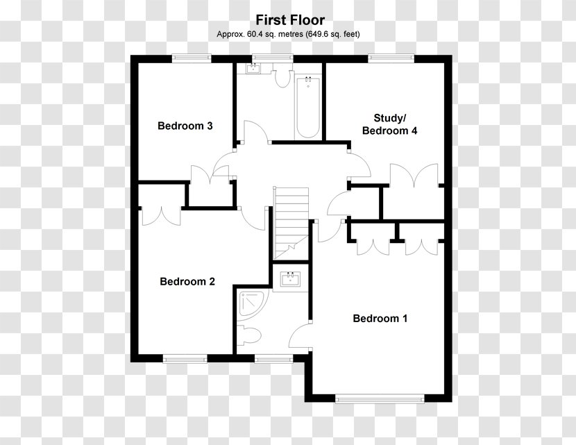 Floor Plan Marylebone Chellaston House Ashington - Organization Transparent PNG
