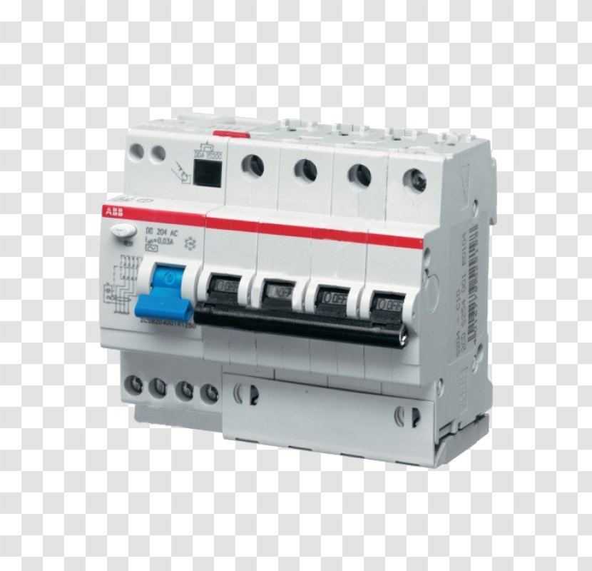ABB Group Residual-current Device Aardlekautomaat Circuit Breaker 2CSR254001R1164 DS204 AC-C16/0,03 Proudový Chránič S Nadproudovou Ochranou - Electric Current - Abb Transparent PNG