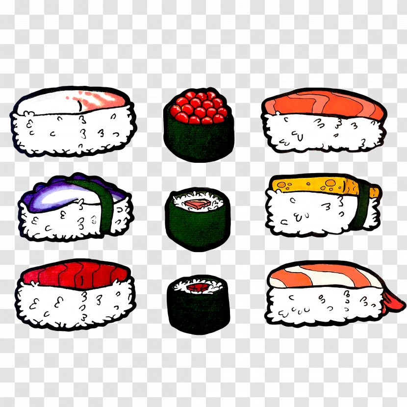 Sticker Redbubble Clip Art - Sushi - Drawing Transparent PNG