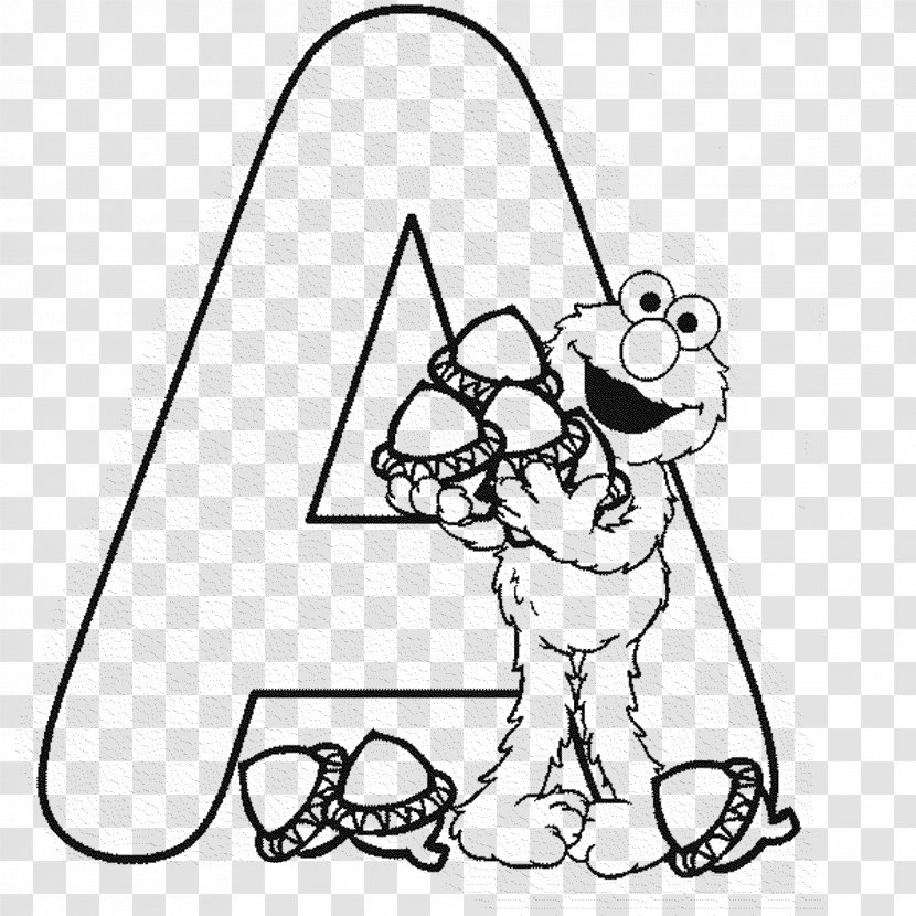 Elmo Coloring Book Alphabet Letter Child - Small To Medium Sized Cats Transparent PNG