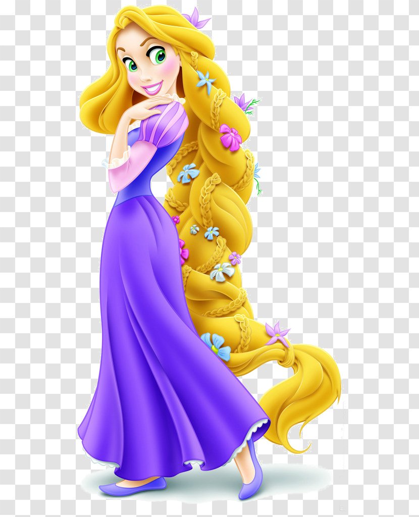 Rapunzel Braid Wig Costume Cosplay - Long Hair - Braided Flowerpot Transparent PNG