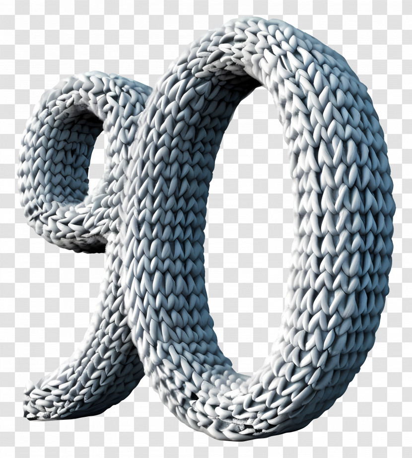Number 90 - Knitted Number 90 Design Transparent PNG
