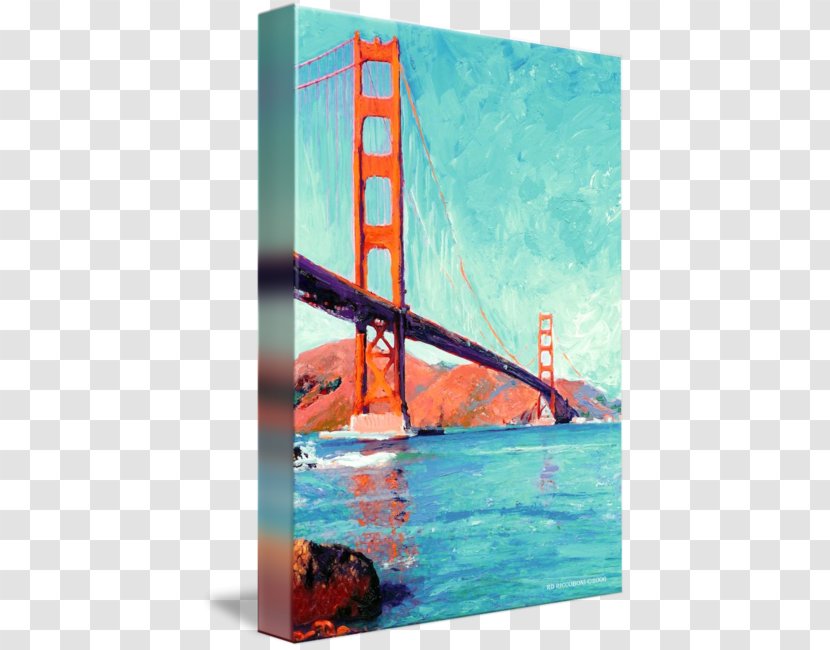 Golden Gate Bridge San Francisco Bay Painting Suspension - Sailboat - Fransisco Transparent PNG