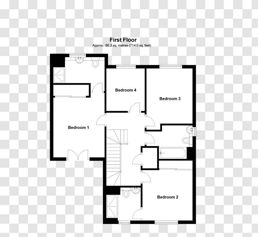 Floor Plan Maple Close Paper Scale - Text - Haywards Heath Transparent PNG