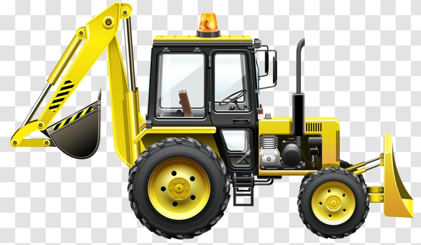 Royalty-free Clip Art - Automotive Tire - Yellow Excavator Transparent PNG