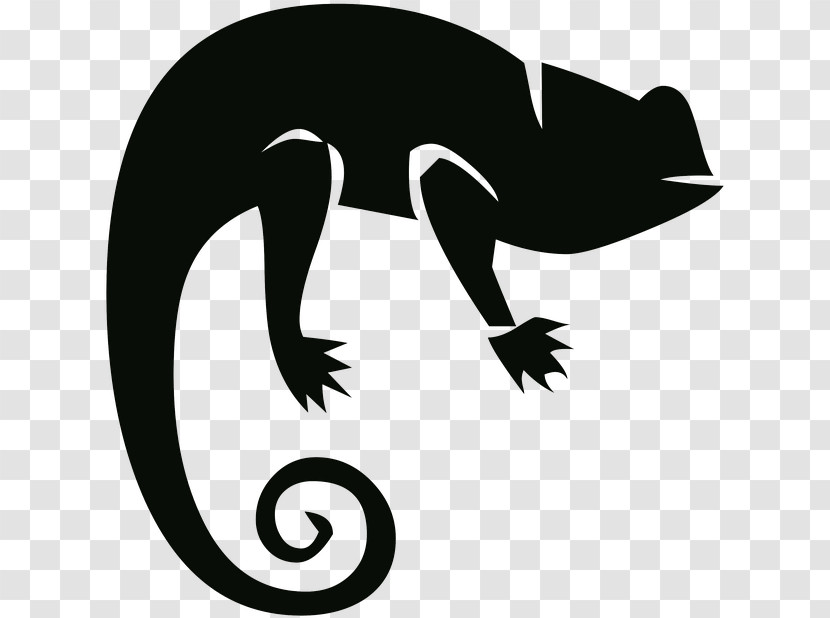 Lizard Silhouette Claw Reptile Tail Transparent PNG