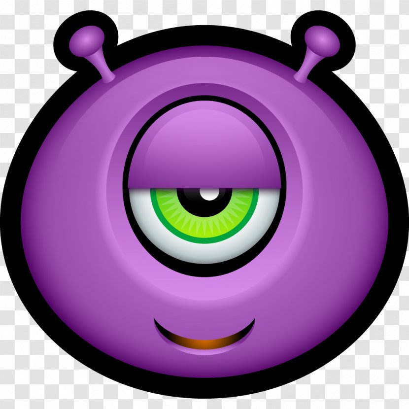 Emoticon Avatar Smiley - Monster - Cyclops Transparent PNG