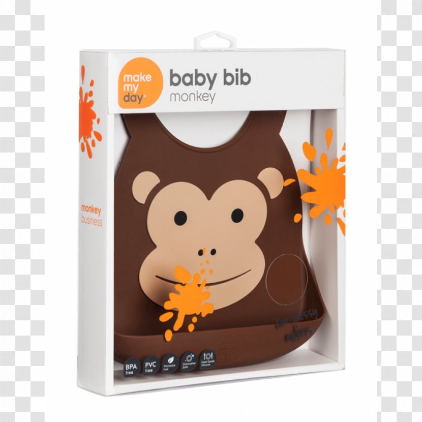 Bib Infant Clothing Tuxedo Amazon.com - Orange - Monkey Day Transparent PNG